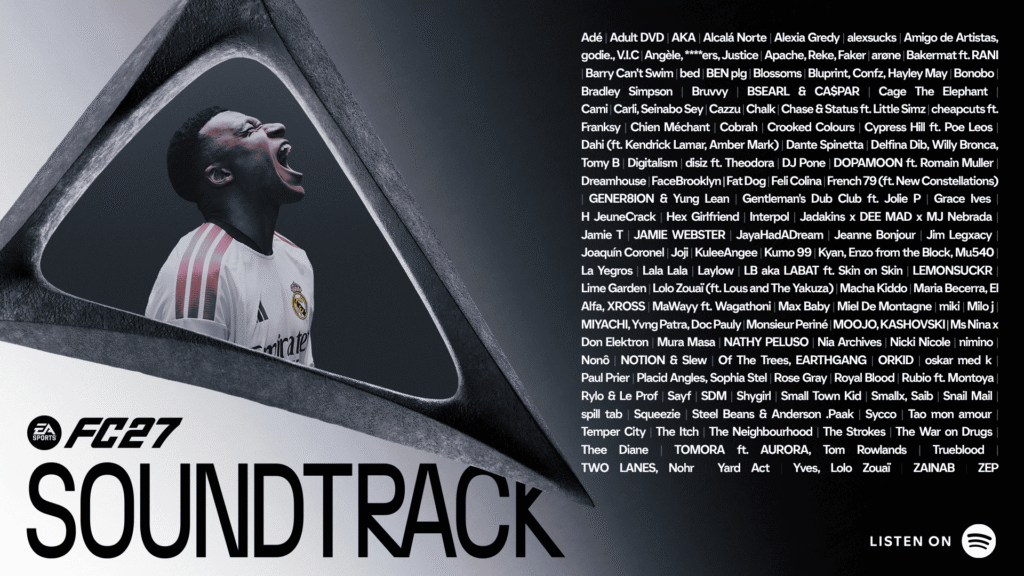 EA SPORTS UNVEILS THE OFFICIAL SOUNDTRACK FOR FC 27 – Soundsphere magazine EA SPORTS UNVEILS THE OFFICIAL SOUNDTRACK FOR FC 27 – Soundsphere magazine